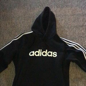 Large Adidas Black Hoodie